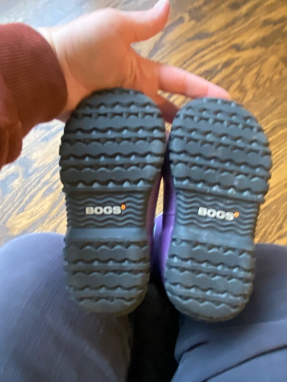 Bogs Kids Classic Waterproof Insulated Boots  size 8 Purple snow -30F - Picture 5 of 8